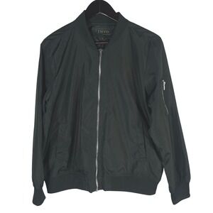 INSO Collection Men's XL Black Bomber Jacket Nylon Blend Streetwear Unisex‎